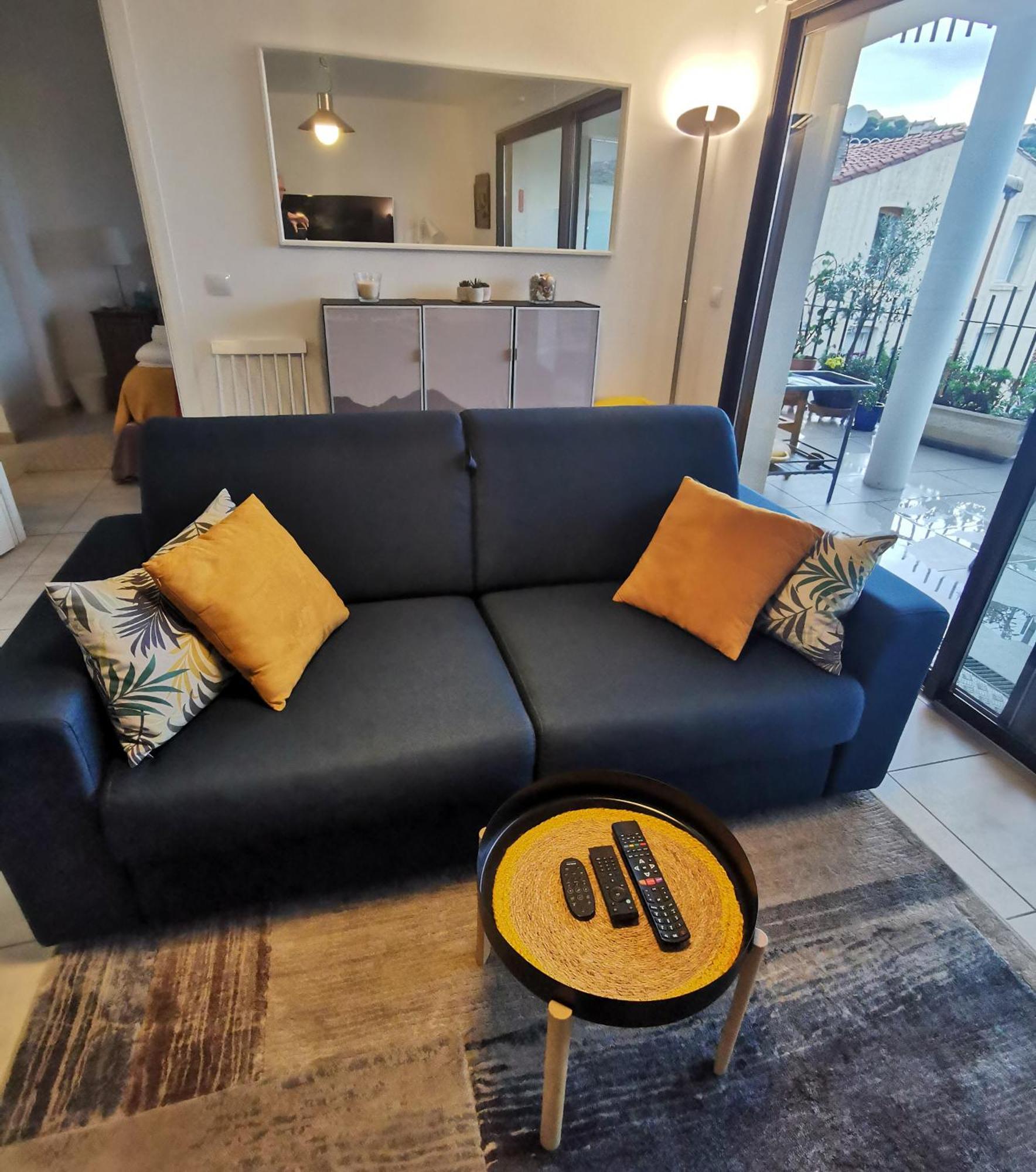 1Br Apartment T2 54M2 Onde Marine 2Nd Floor Lift Wifi Ac Parking Port Vendres Buitenkant foto