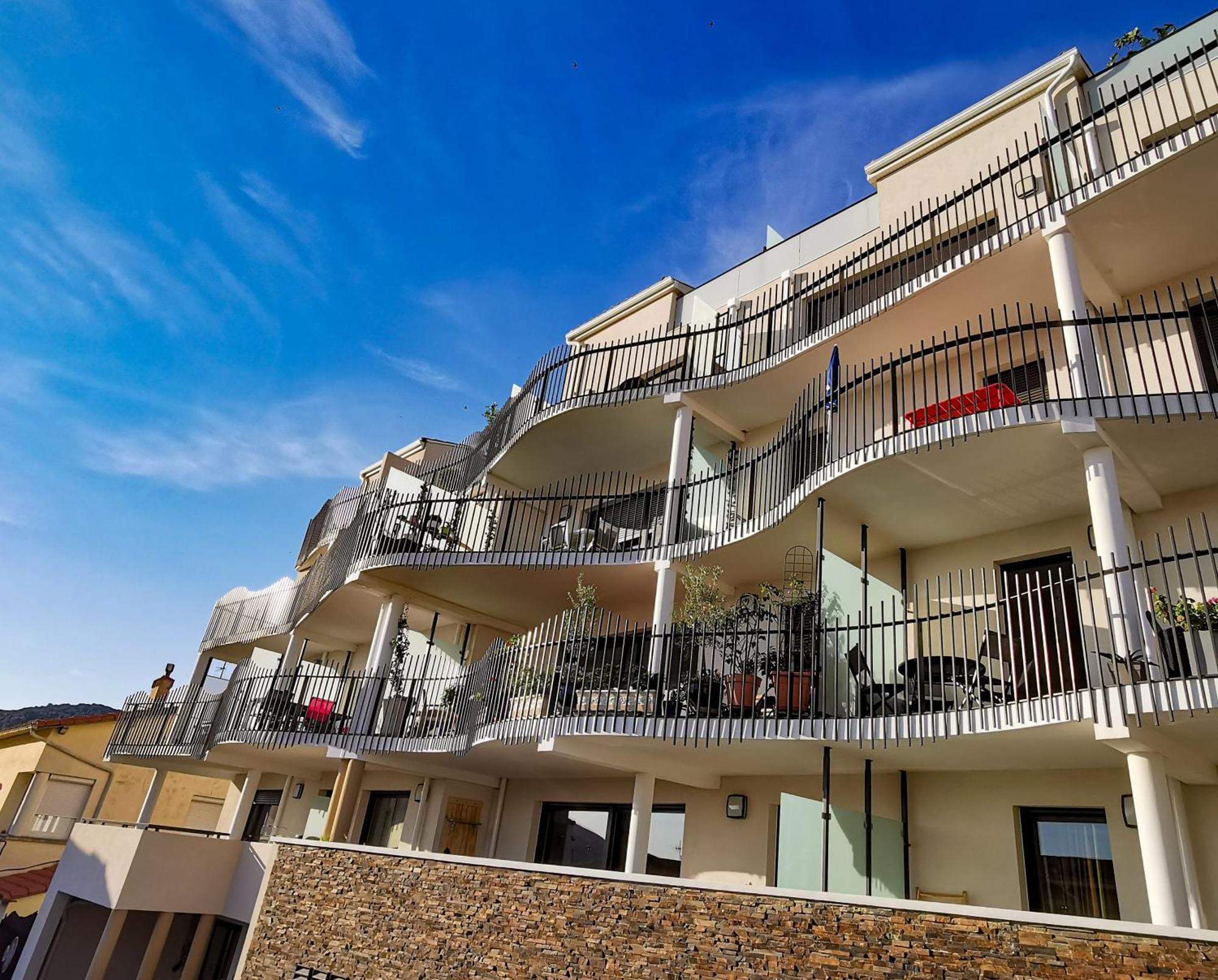1Br Apartment T2 54M2 Onde Marine 2Nd Floor Lift Wifi Ac Parking Port Vendres Buitenkant foto